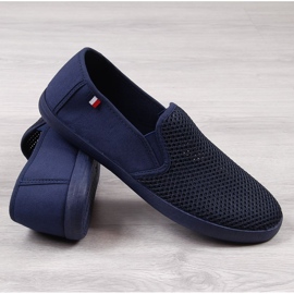 Deportivas caladas de hombre atletico azul marino 2