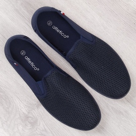 Deportivas caladas de hombre atletico azul marino 3
