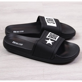 Chanclas de playa de goma negra Big Star DD274A266 negro 9
