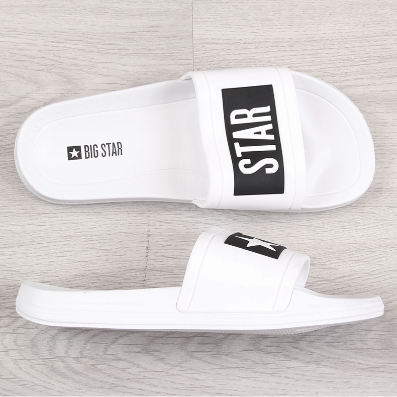 Chanclas de playa de goma blanca Big Star DD274A264 blanco 1