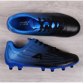 Botas de fútbol para hombre American Club negras y azules azul negro 1
