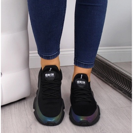 Black Big Star FF274A053 deportivas negras de mujer negro 6