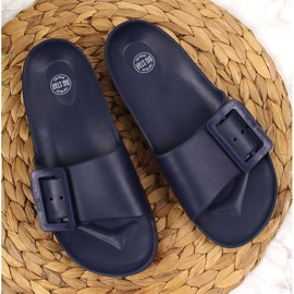 Chanclas de playa mujer espuma azul marino Big Star FF274A388 3