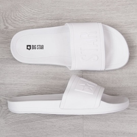 Chanclas de playa de goma blanca para hombre Big Star DD174687SS20 blanco 2