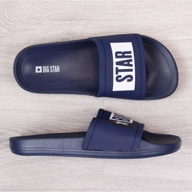 Zapatillas de casa para niños para piscina azul marino Big Star DD374152 1