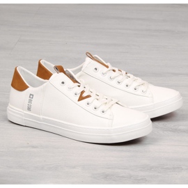 Blanco Zapatillas bajas de cuero ecológico para hombre Big Star GG174025 1