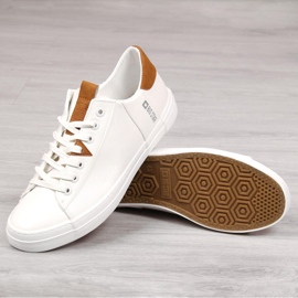 Blanco Zapatillas bajas de cuero ecológico para hombre Big Star GG174025 2