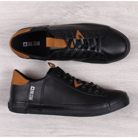 Zapatilla baja de hombre ecopiel negra Big Star GG174026 negro 2