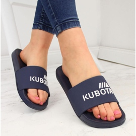 Zapatilla de playa básica azul marino Kubota 5