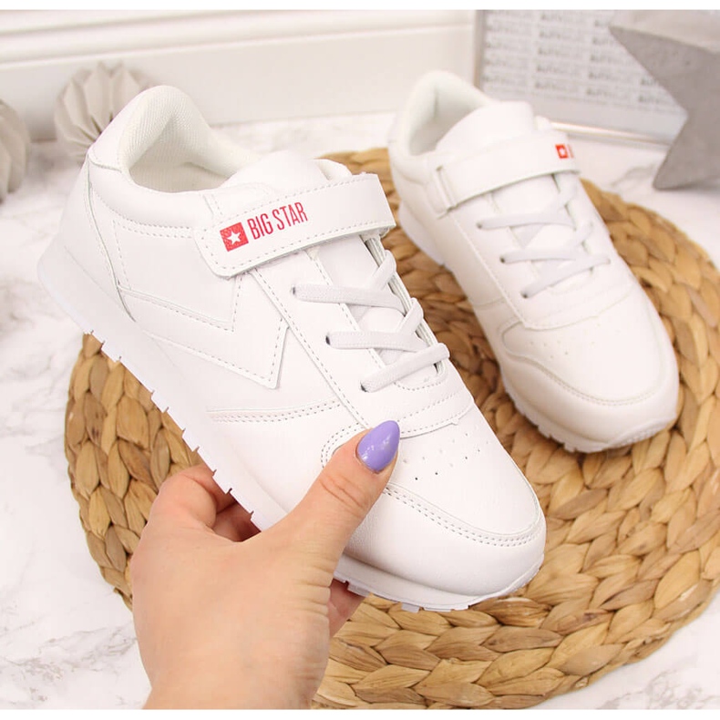 Deportiva infantil velcro Big Star GG374057 blanca blanco 1