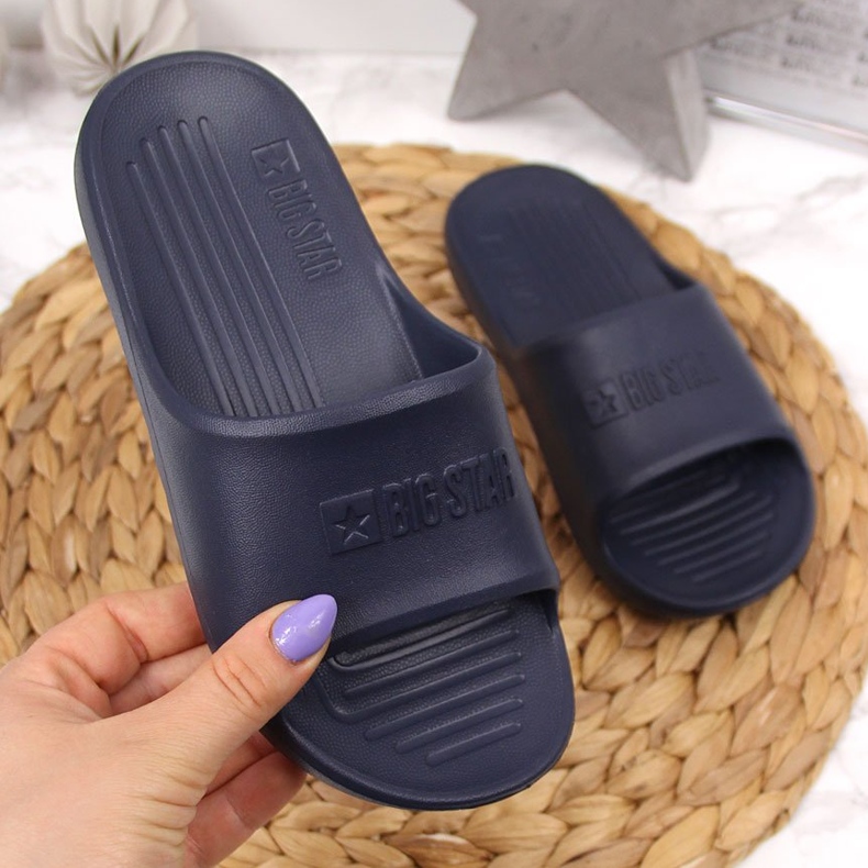 Pantuflas de espuma para niños Big Star GG374810 azul marino 1