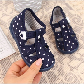 Zapatillas casa niña, sandalias Nazo azul marino 1