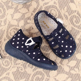 Zapatillas casa niña, sandalias Nazo azul marino 2