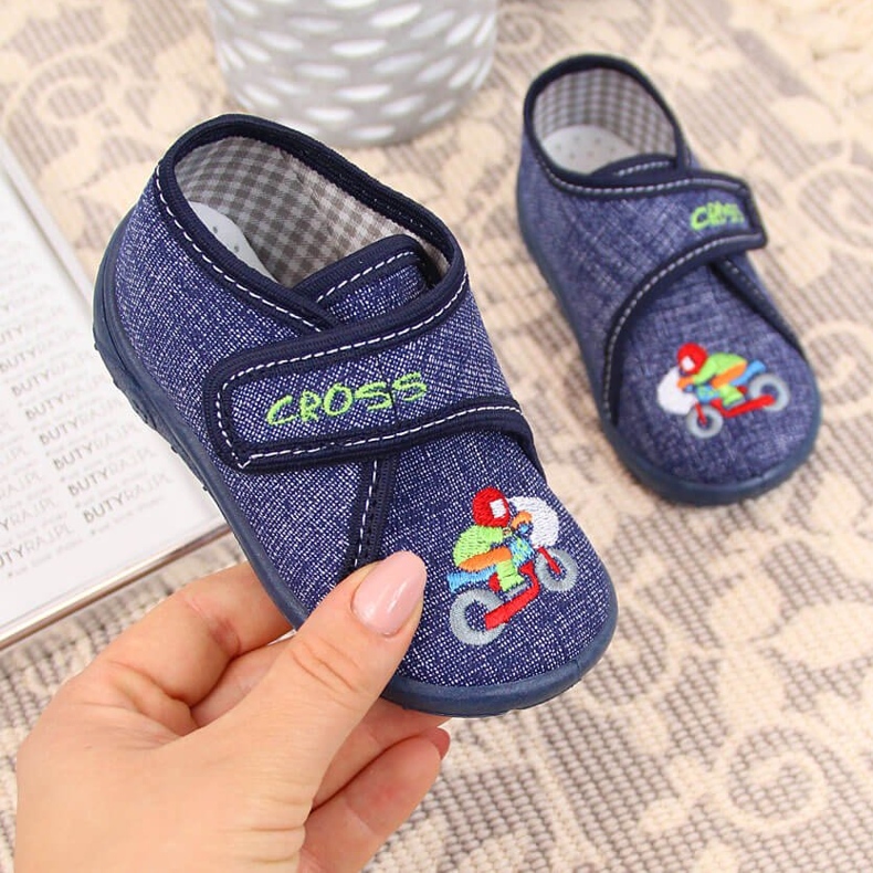 Zapatillas casa niño Nazo azul marino 1