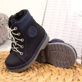 Botas cálidas para niños azul marino Kornecki 4984 2