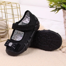 Bailarinas niña Befado negras velcro negro 3