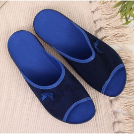 Zapatillas de estar por casa de mujer, azul marino y azul Befado 3