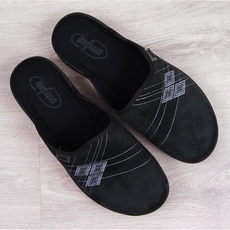 Zapatillas casa hombre Befado negras negro 1
