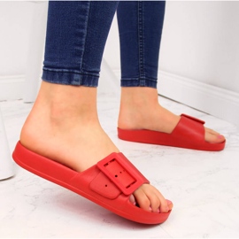 Chanclas de playa mujer foam rojo Big Star FF274A385 4