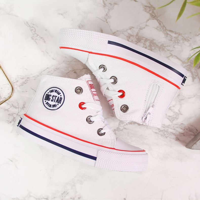 Deportivas infantiles cremalleras blancas Big Star HH374083 blanco 2 Deportivas infantiles cremalleras blancas Big Star HH374083 blanco 2