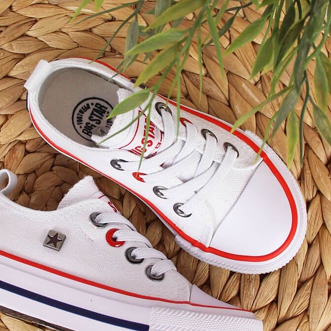 Deportivas infantiles bajas blancas Big Star HH374089 blanco 1