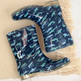 T.Sokolski Chanclas de niño con tiburones azul marino de T. Sokolski 2