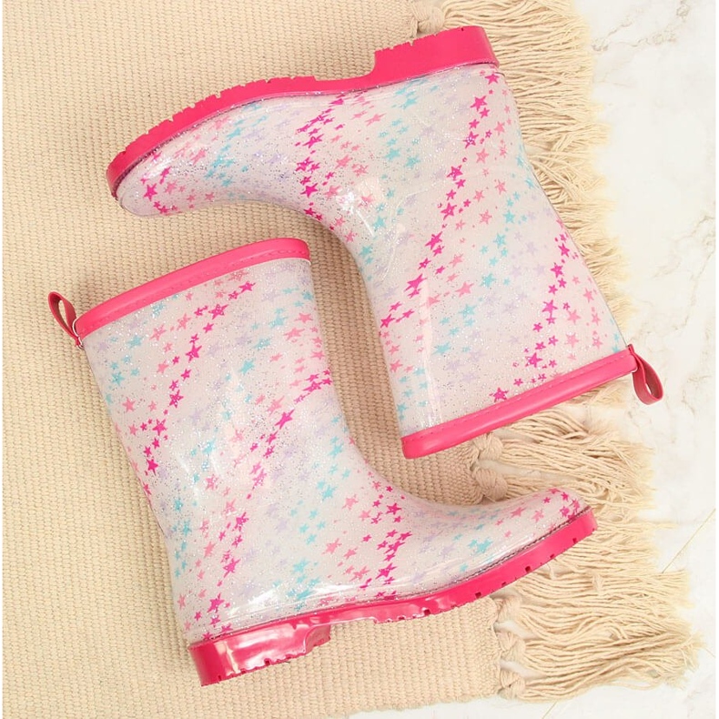 T.Sokolski Chanclas de niña con estrellas blancas de T. Sokolski rosado multicolor 2