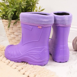 Botas de nieve de niña con calcetín Befado morado púrpura 2