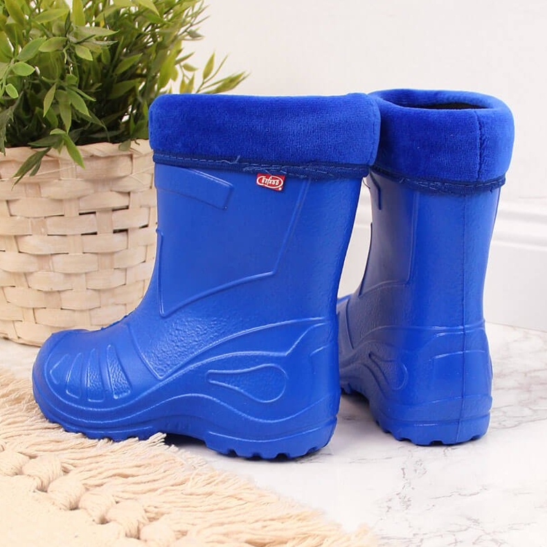 Botas de nieve para niños con mono extraíble, azul Befado 1