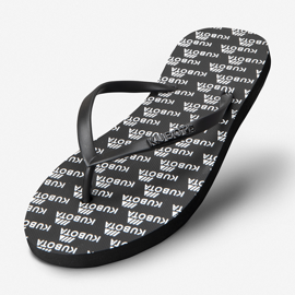 Chanclas goma Kubota negras negro 1