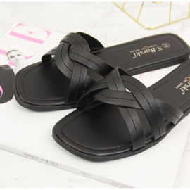 S.Barski Pantuflas planas mujer negras S. Barski negro 2 S.Barski Pantuflas planas mujer negras S. Barski negro 2