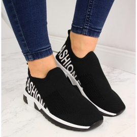 Calcetines deportivos mujer slip on negros Filippo shoes 3