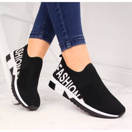 Calcetines deportivos mujer slip on negros Filippo shoes 1