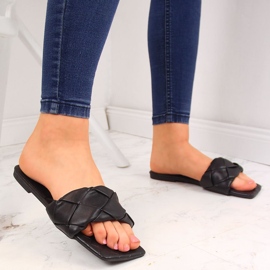 Pantuflas mujer acolchadas Seastar negras negro 4
