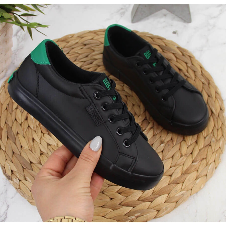 Zapatillas deportivas para niños low eco cuero negro Big Star DD374147 1