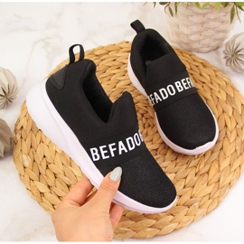 Deportivas infantiles Befado negras slip on negro 1