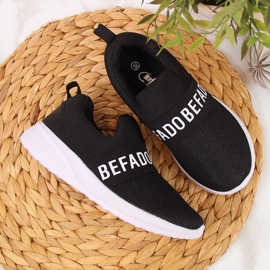Deportivas infantiles Befado negras slip on negro 3