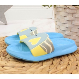 Zapatillas de casa de espuma para niños Befado azul 2