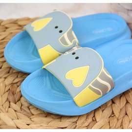 Zapatillas de casa de espuma para niños Befado azul 3