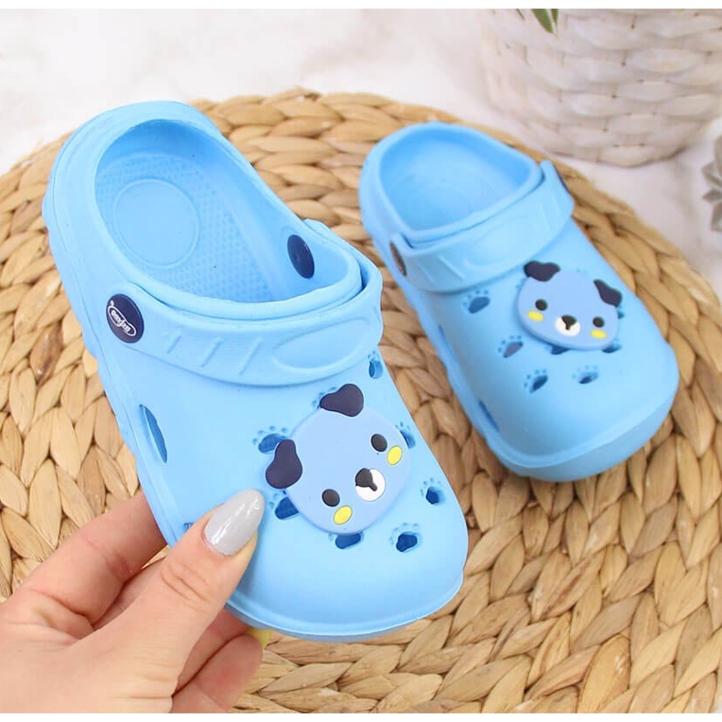 Zapatillas de casa de espuma para niños Befado azul 1