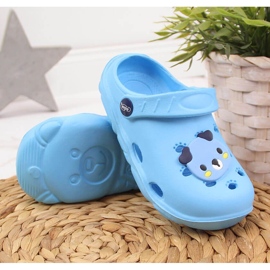 Zapatillas de casa de espuma para niños Befado azul 3