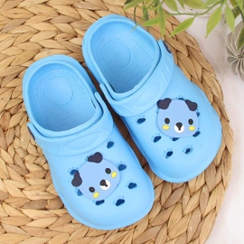 Zapatillas de casa de espuma para niños Befado azul 2