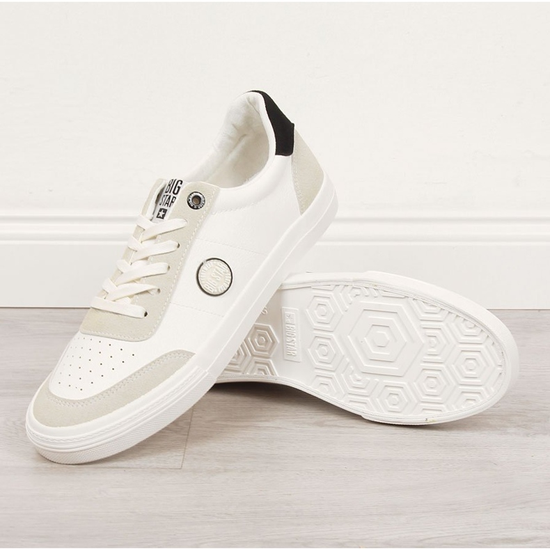 Zapatilla baja hombre ecopiel blanca Big Star II174009 blanco 1