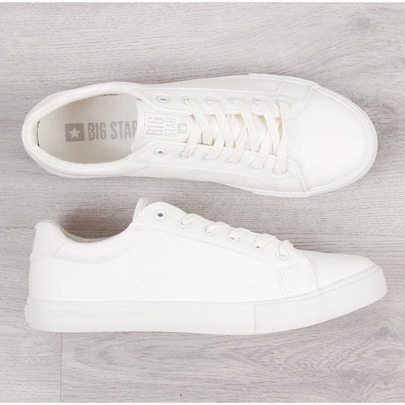 Zapatilla baja hombre ecopiel blanca Big Star II174028 blanco 1