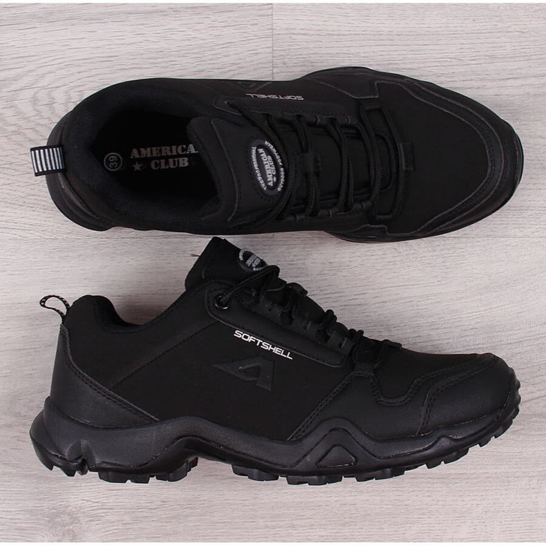 Zapatos de trekking impermeables American Club negros 1