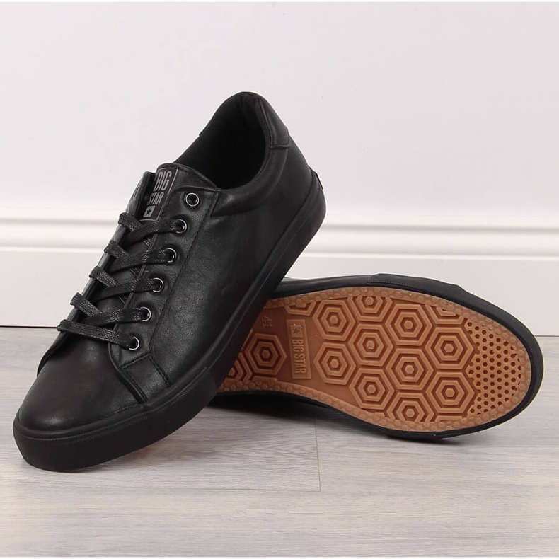 Deportivas bajas de hombre en ecopiel negra Big Star II174029 negro 1