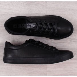 Deportivas bajas de hombre en ecopiel negra Big Star II174029 negro 2