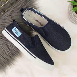 Atletico Zapatillas slip-on de hombre Atlético azul marino 3
