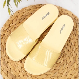 Chanclas de piscina de mujer Atletico beige con purpurina 3