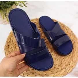 Chanclas de piscina de mujer Atletico azul marino 2